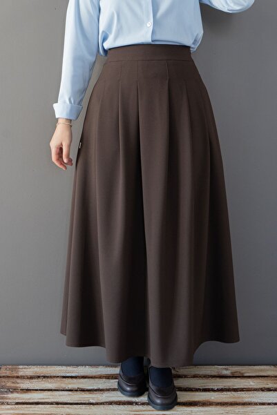 hrmonny PLEATED LONG FLARED SKIRT