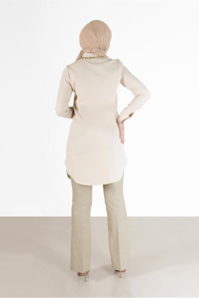 Alvina HIDDEN BUTTON BASIC TUNIC 42403