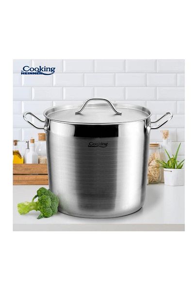 Heinner STAINLESS STEEL POT+LID 26 x 21 CM, 11 L, MAESTRO
