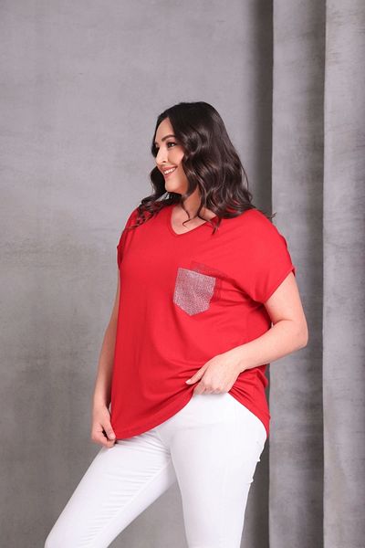 aytemas Pocket Stone Printed Blouse