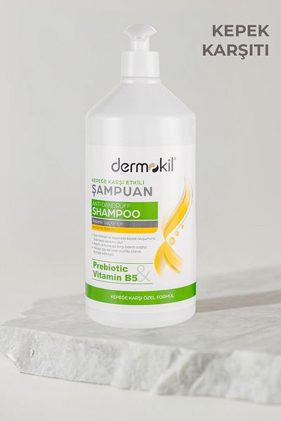 Dermokil 1 L Prebiotic and Vitamin B5 Anti-Dandruff Shampoo