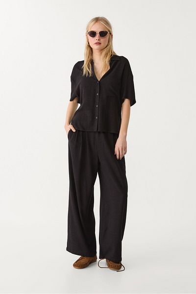 Stradivarius Linen blend short sleeve shirt