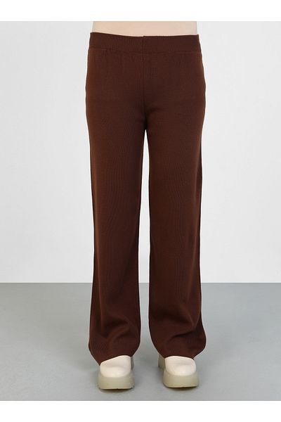 Por La Cara Knitwear Trousers - Brown - Por La Cara