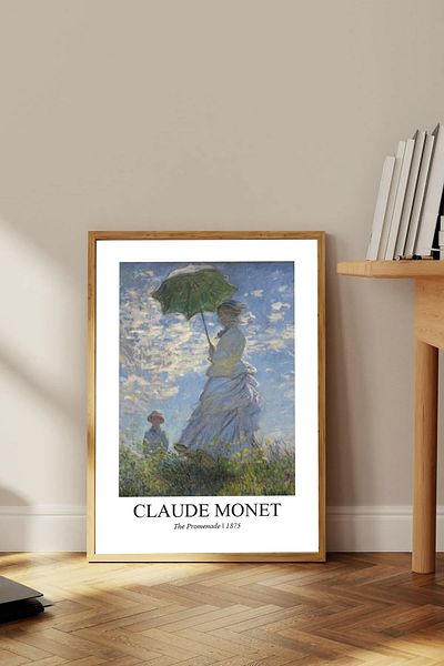 Dekorsiahome Ένα τεμάχιο ζωγραφική με ξύλινο πλαίσιο Claudemonettk0003
