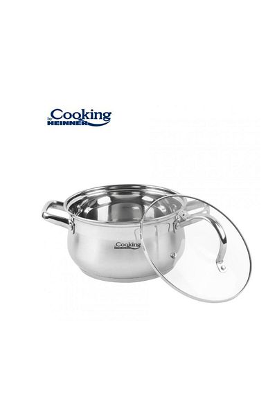 Heinner Heinner Amira HR-MSF-061 saucepan with lid, 24 x 13.5 cm, 6.1 L (Stainless Steel)