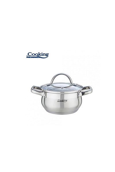 Heinner Heinner Amira HR-MSF-026 saucepan with lid, 18 x 10.5 cm, 2.6 L (Stainless Steel)