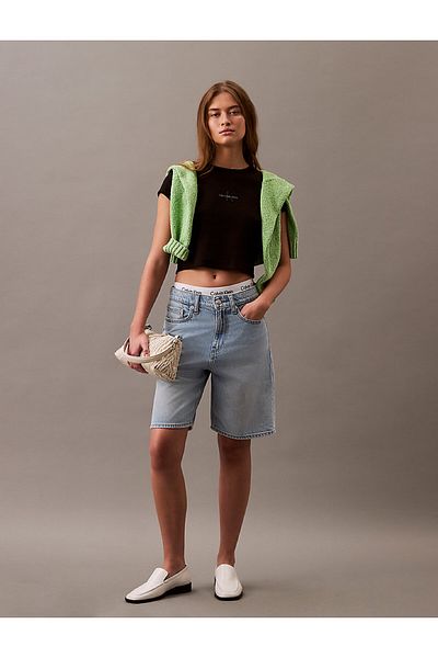 Calvin Klein Dámské tričko Ck Jeans A- Monogram Baby Tee