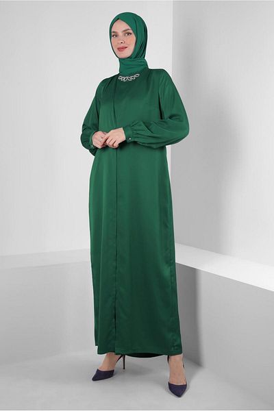 Alvina SATIN JUMPSUIT 43580 WITH FRONT TIE DETAIL