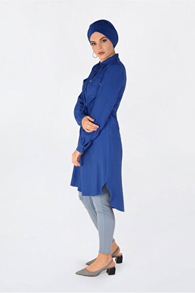 Alvina Buttoned Tunic with Button with Waist 4703