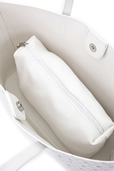 Tamer Tanca Women's Vegan White Shoulder Bag
