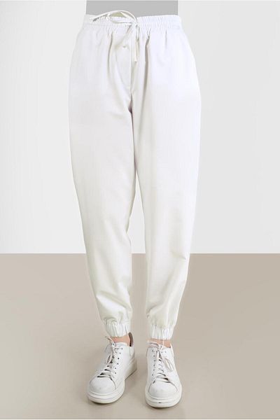 Alvina 70251 Model Elastic Legs and Lace-up Waist Trousers
