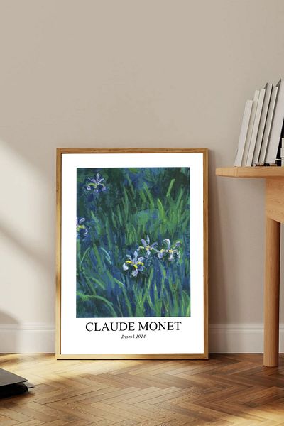 Dekorsiahome Ένα τεμάχιο ζωγραφική με ξύλινο πλαίσιο Claudemonettk0005