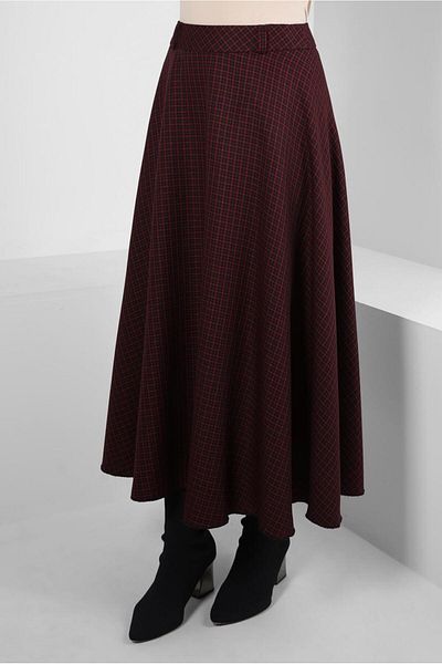 Alvina Fustă cu model pătrat 60521