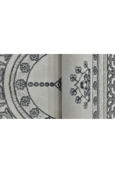PIRLANTA Çirağan Thick Soft Surface Glossy Thread Prayer Rug 77X125 cm Gray
