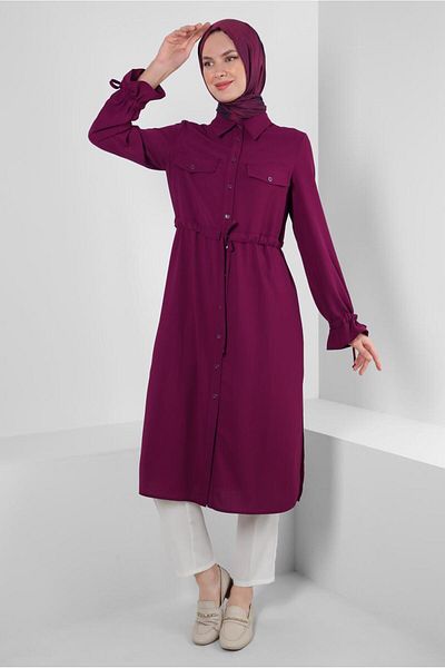 Alvina TUNIC WITH BUTTON WITH STRAPPED CUFFS 43831