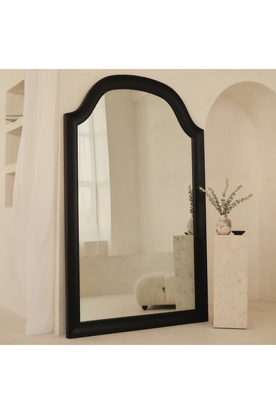 Muummirror Modern Dekoratif Ahşap Boy Aynası - Country Tarz İskandinav Kemerl...
