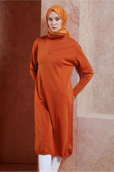 Alvina 44925 Μοντέλο Μακρύ Πλεκτό Μπλουζάκι
