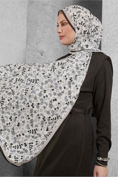 Alvina Alvi̇na Patterned Shawl 7453