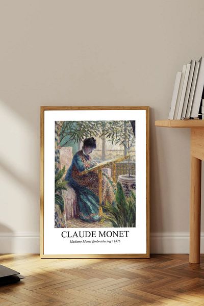 Dekorsiahome Ένα τεμάχιο ζωγραφική με ξύλινο πλαίσιο Claudemonettk0010