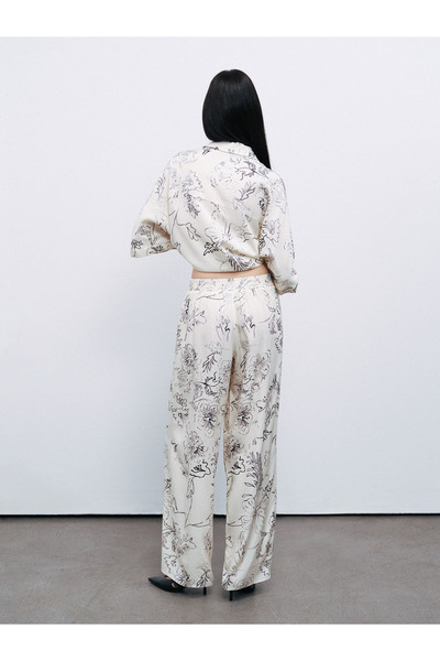 Nocturne Patterned Jacquard Trousers