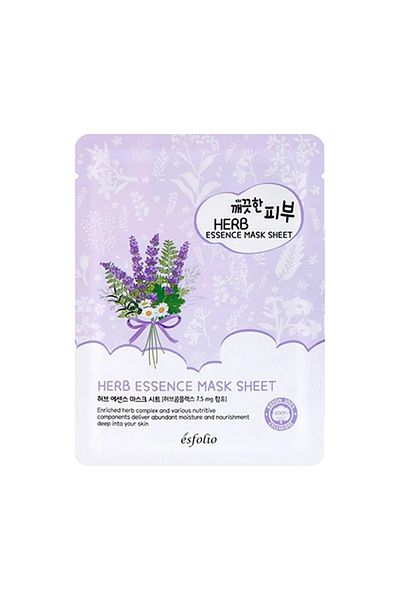 Esfolio Relaxing Herb Complex Sheet Mask for Tired Skin Esfolio Herb Essence Mask Sheet