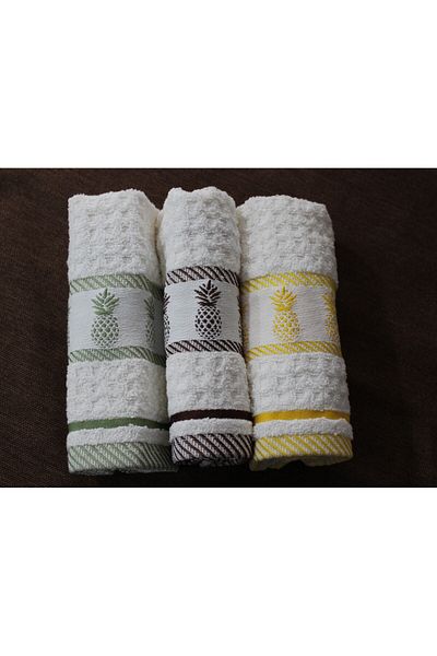 BULTEKS Cotton Woven Kitchen Towel Boxed (3 Pieces) Mhavlu3