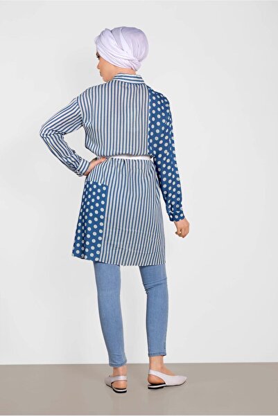 Alvina Туніка з лінійним і крапчастим візерунком 4427