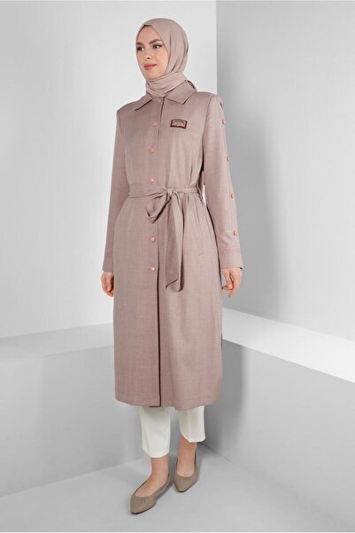 Alvina GÖMLEK YAKA KUŞAKLI TRENÇKOT 10779