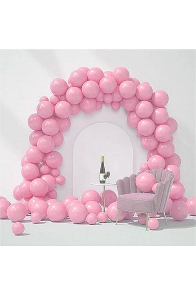 Onay Store 50 Pieces Pastel Pink Balloon Chain Set