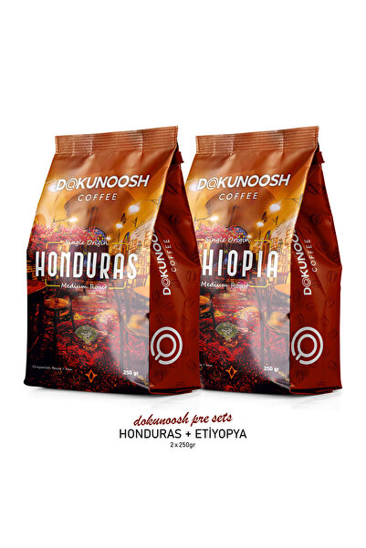 Dokunoosh Honduras Ve Etiyopya Yöresel Kahve Seti - Orta Kavrulmuş Çekirdek -...