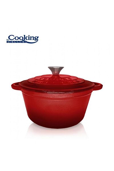 Heinner Heinner HR-KN-C29 saucepan, RED LINE, enameled cast iron + lid, 2.9 L, 22 X 9.5 cm