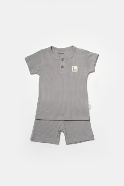 BabyCosy Organic Wear Bamboo T-shirt and pants set, gray, BabyCosy, 50% cotton + 50% bamboo Size: 12-18 months