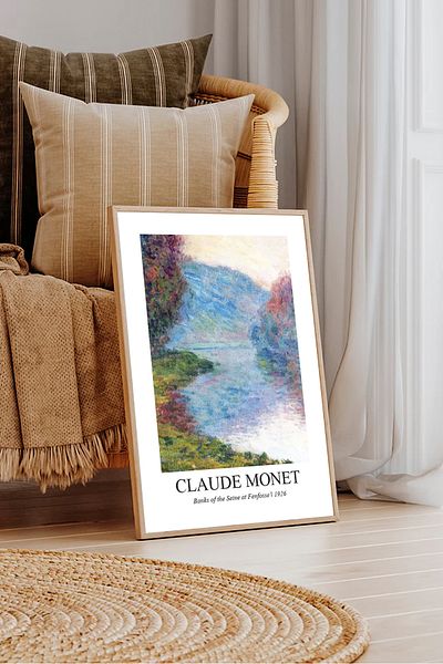 Dekorsiahome Ένα τεμάχιο ζωγραφική με ξύλινο πλαίσιο Claudemonettk0013