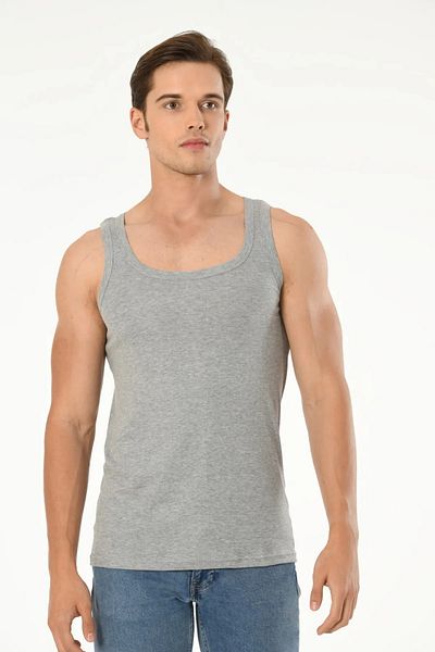 Mfö Life İç Giyim 5 Pieces Strappy Ribbed Woven Rambo Men's Athlete 1St Quality Made from 100% Cotton Yarns.