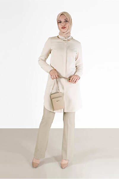 Alvina HIDDEN BUTTON BASIC TUNIC 42403