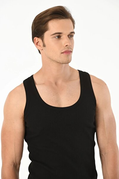 Mfö Life İç Giyim Ανδρικό εσώρουχο 5 τεμαχίων καμιζόλα (ριγέ) με λουράκι 100% βαμβακερή κλωστή