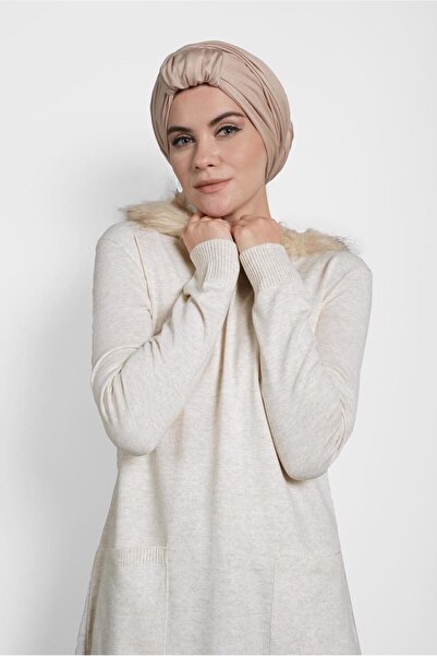 Alvina Feathered Hooded Knitting Tunic 40046