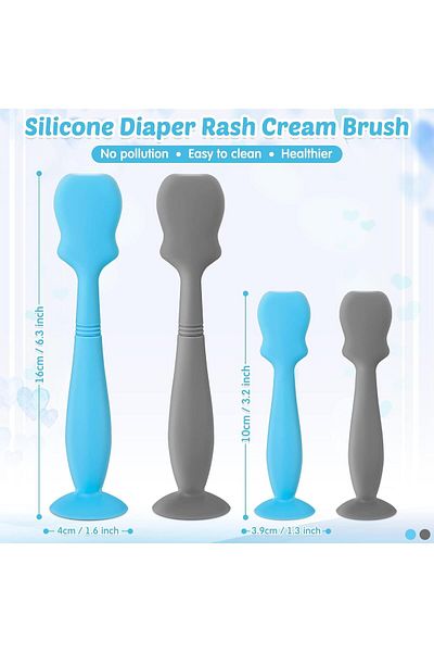 COOYA Baby Brush Cream Applicators, Cream Brush for Baby, Soft Flexible Silicone Brush, Baby Essentials
