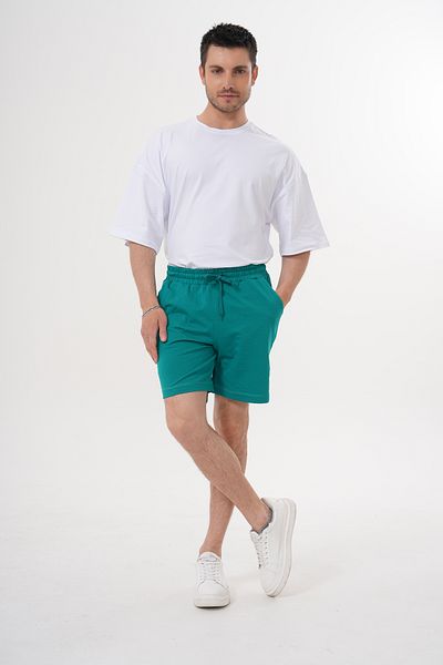 ACTIVE MODA - Men's Cotton Shorts with Laces Large Size