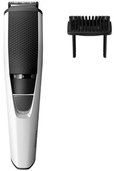 Philips Philips Beard Trimmer BT3206/14, Stainless Steel Blades, 0.5-10 mm (White/Black)