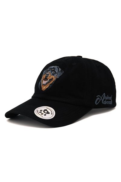 Trampoline Rottweiler Dog Embroidered Hat - Animal Figured Hat