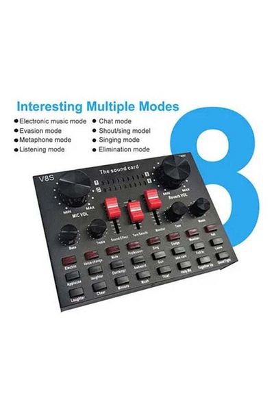 COOYA Podcast Equipment Bundle, BM800 Mic, Professional Sound Card With Stand Set PSM-Mic04