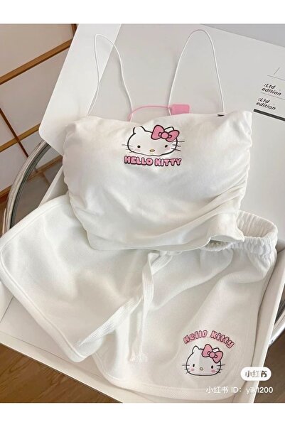 DEEFWEAR Hello Kıty Printed Top and Bottom Set