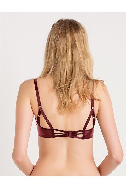 Magic Form Δερμάτινο σουτιέν με μισό στήριγμα με λεπτομέρεια παραθύρου
