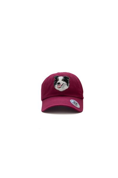 Trampoline Border Collie Dog Embroidered Hat - Animal Hat