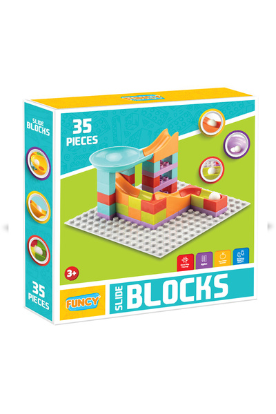 CREATİVE GAMES 35 Pieces LegoDuplo Slide Blocks - Compatible