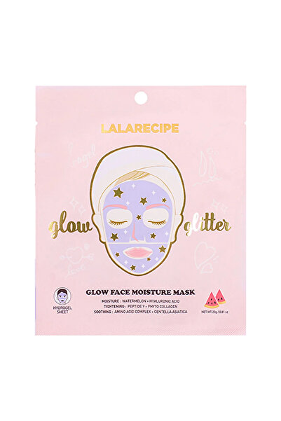 lalarecipe Nemlendirici Cam Cilt Glitter Maske Glow Moisture Mask