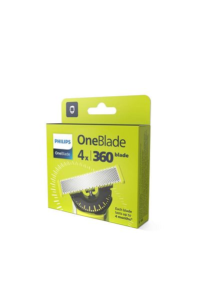 Philips OneBlade 360 ​​refill, QP440/50, stainless steel, wet and dry, 4 blade kit