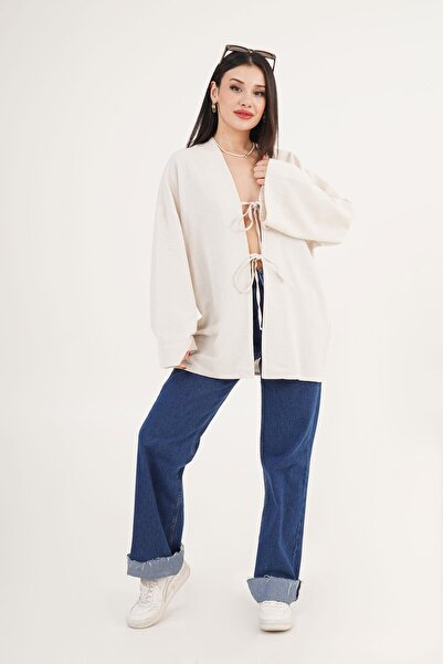 Hipo Trend Передня застібка Детальна недбала кам'яна туніка