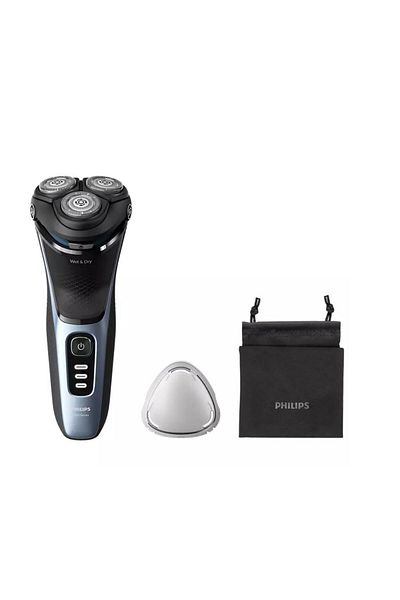 Philips Aparat de ras Philips Seria3000 S3243/12, Wet&Dry, autonomie 60 min, 3 elemente de taiere